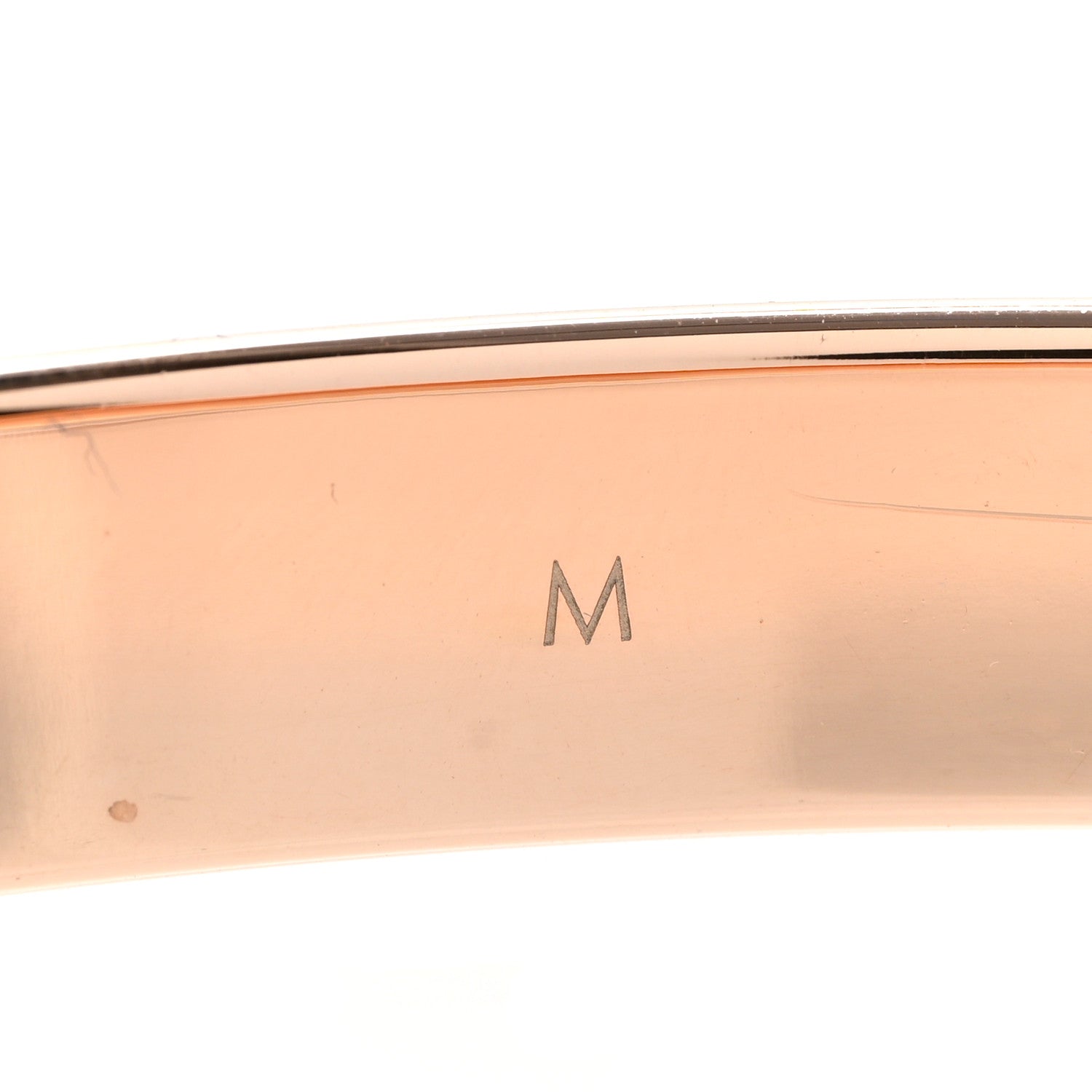 Louis Vuitton Brass Monogram Nanogram Cuff M Pink Gold 6 of 6