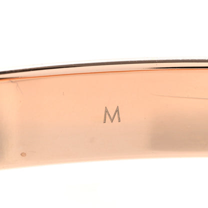 Louis Vuitton Brass Monogram Nanogram Cuff M Pink Gold 6 of 6