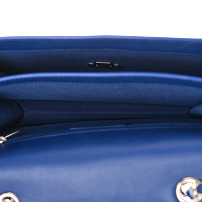 Chanel Grained Calfskin Quilted Large CC Box Flap Blue 5 of 11