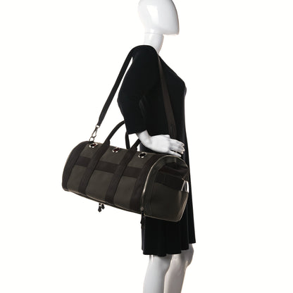 Hermes Fabric Carrying Dog Bag Kaki Feu 2 of 12