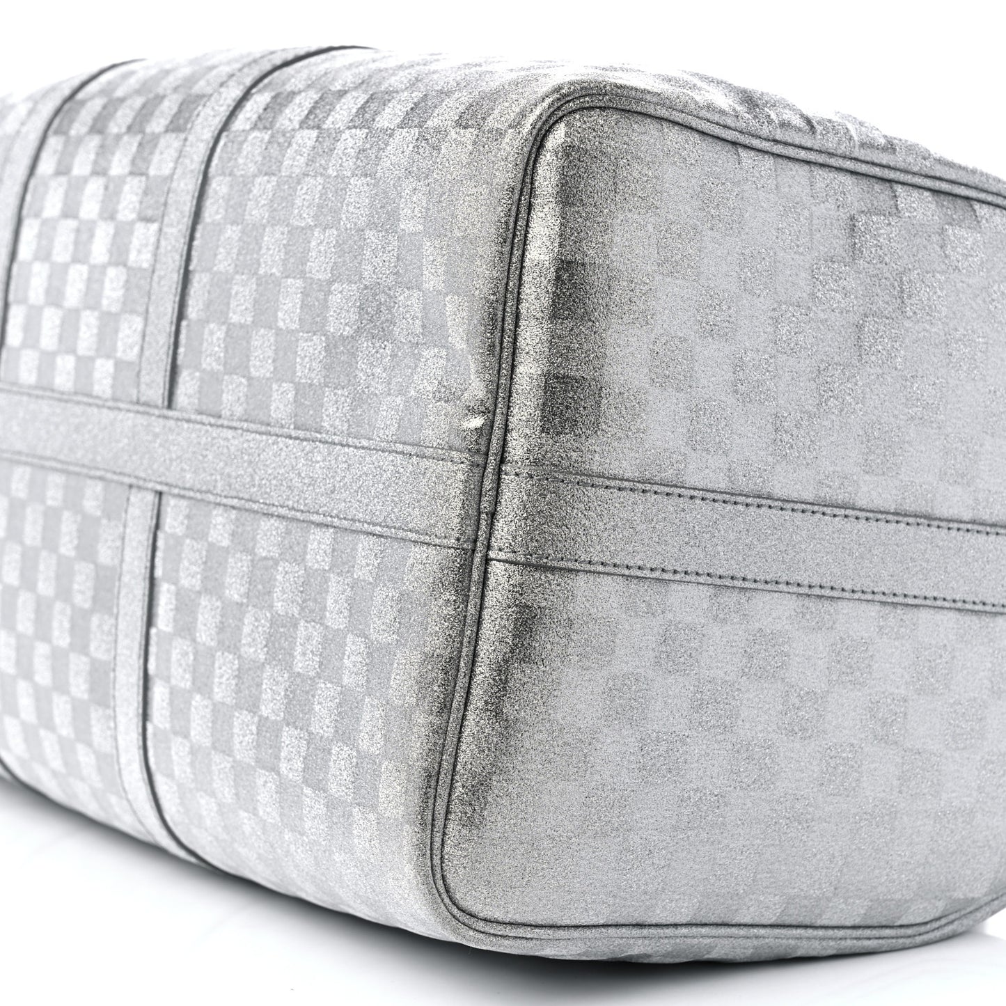 Damier Glitter Keepall Bandouliere 50 Silver