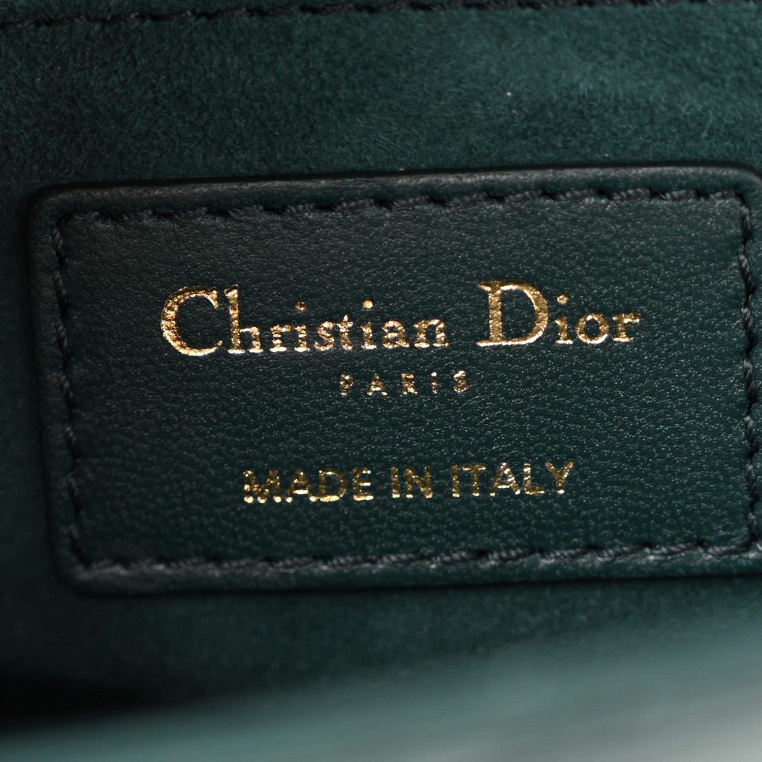 Christian Dior Lambskin Cannage Small My ABCDior Lady Dior Dark Green 6 of 14
