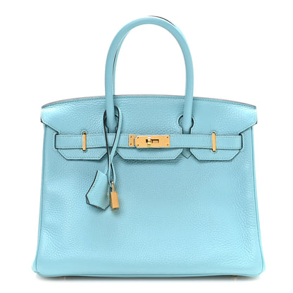 Hermes Togo Birkin 30 Bleu Saint Cyr 1 of 11