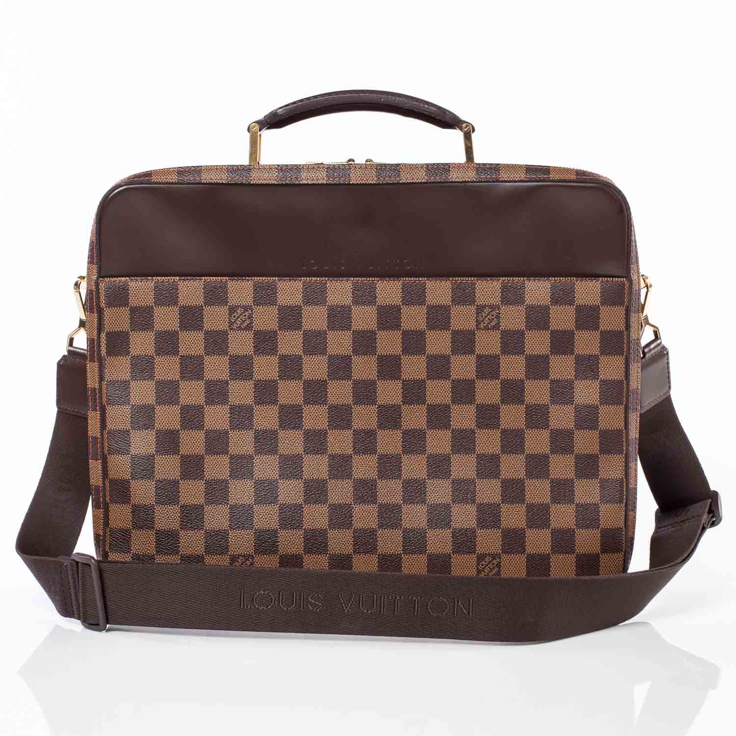Louis Vuitton Damier Ebene Porte Ordinateur Sabana Computer Case 1 of 11