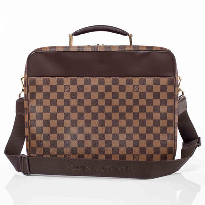 Louis Vuitton Damier Ebene Porte Ordinateur Sabana Computer Case 1 of 11