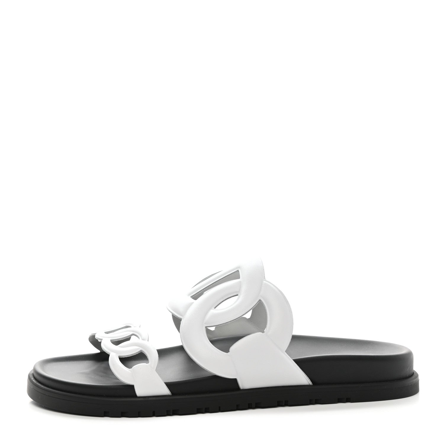 Hermes Nappa Womens Extra Sandals 40 White 1 of 9