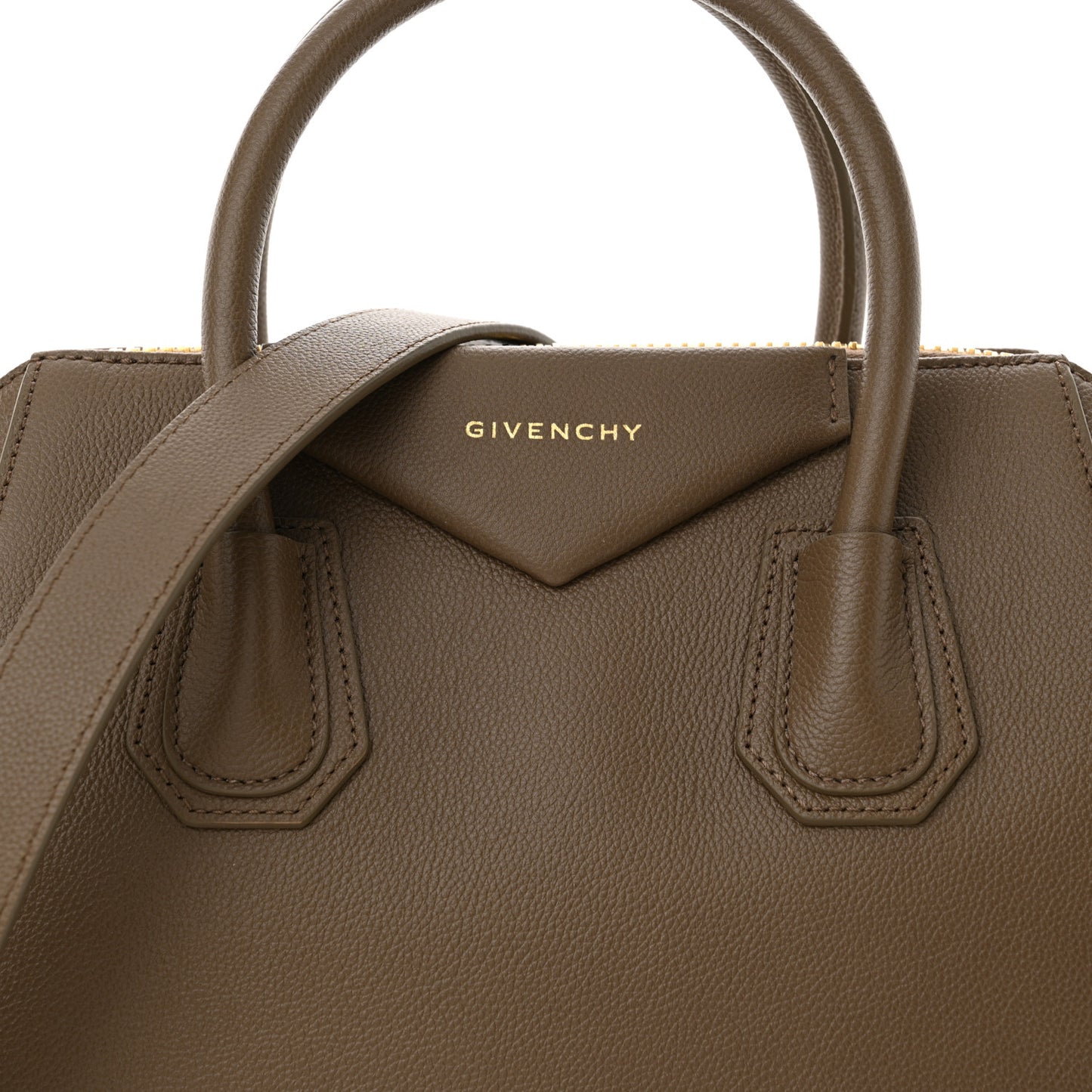 Sugar Goatskin Small Antigona Medium Taupe