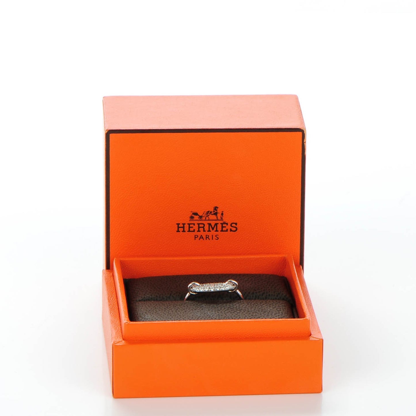 18K White Gold Diamond Farandole Ring 52 6