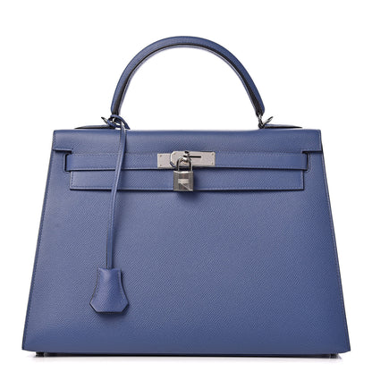Hermes Epsom Kelly Sellier 32 Bleu Brighton 1 of 43