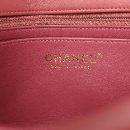 Chanel Lambskin Medium Valentine Charms Flap Pink 6 of 15