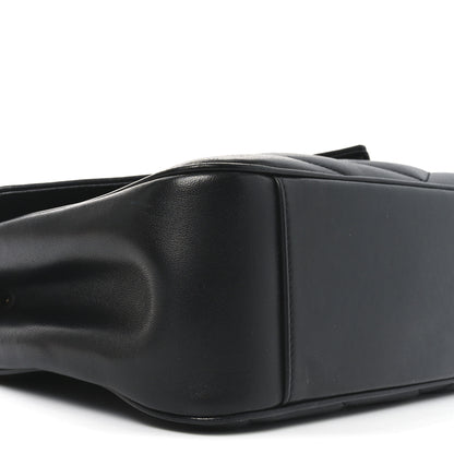 Saint Laurent Lambskin Matelasse Chevron Medium Loulou Black 8 of 9