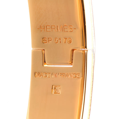 Hermes Enamel Narrow Clic Clac H Bracelet PM Orange 4 of 6