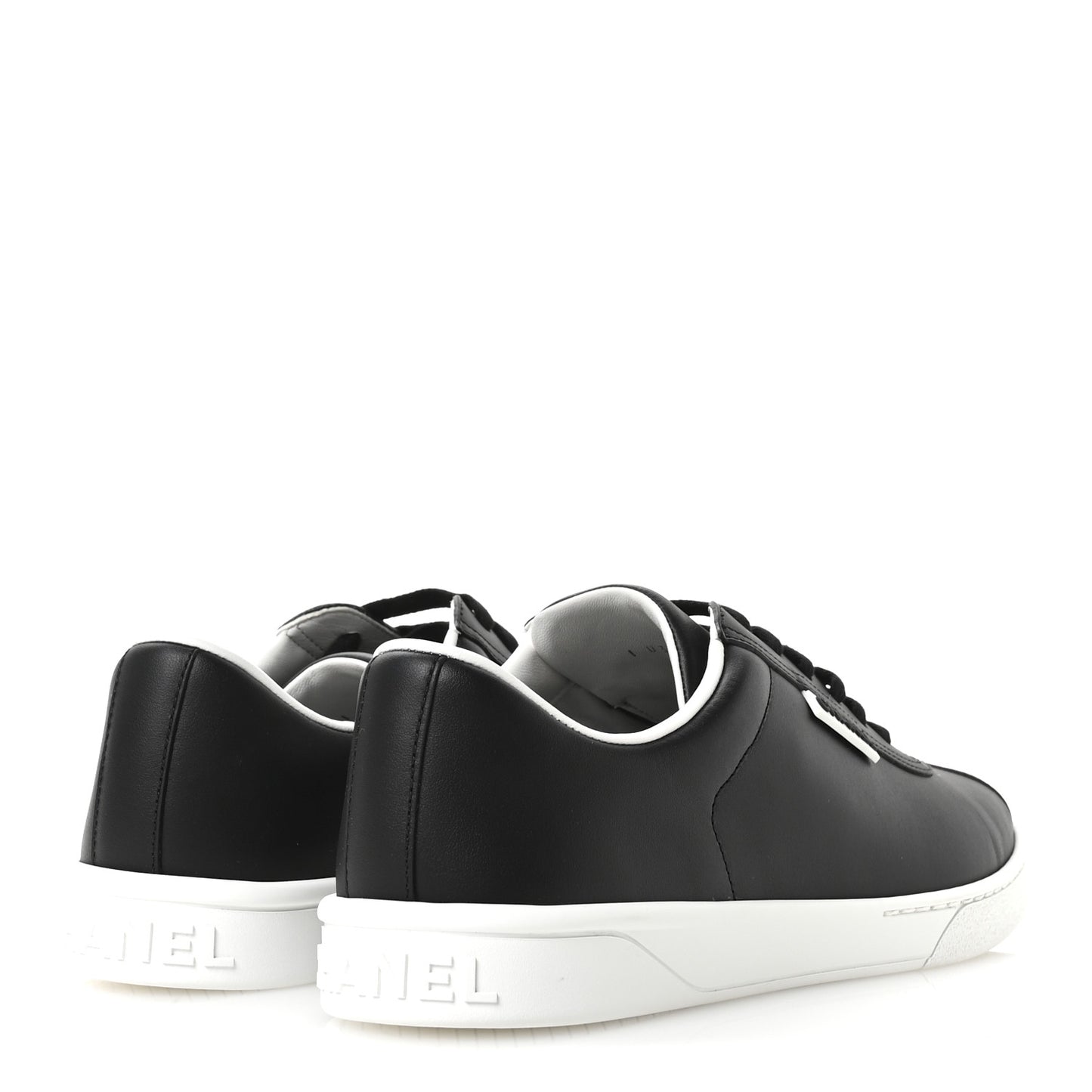 Calfskin CC Uniform Womens Sneakers 40 Black
