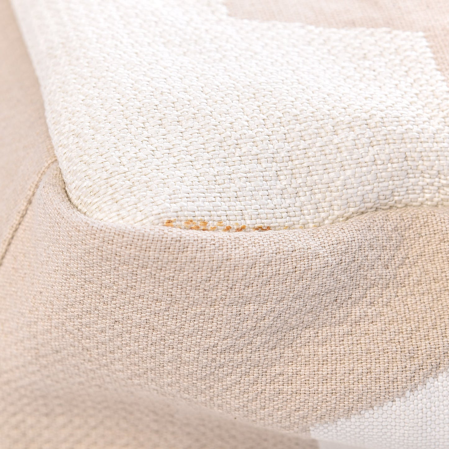 Canvas Large Shopping Tote White Beige