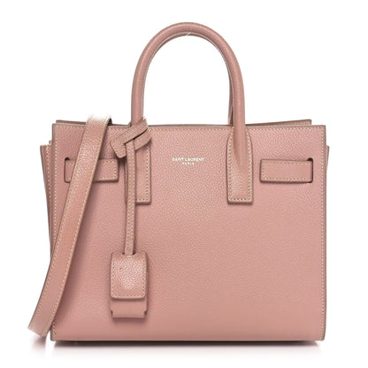 Saint Laurent Grained Calfskin Nano Sac De Jour Antique Rose 1 of 10