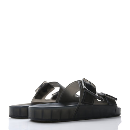 Balenciaga Technical Polyurethane Mallorca Slide Sandals 39 Black 4 of 6