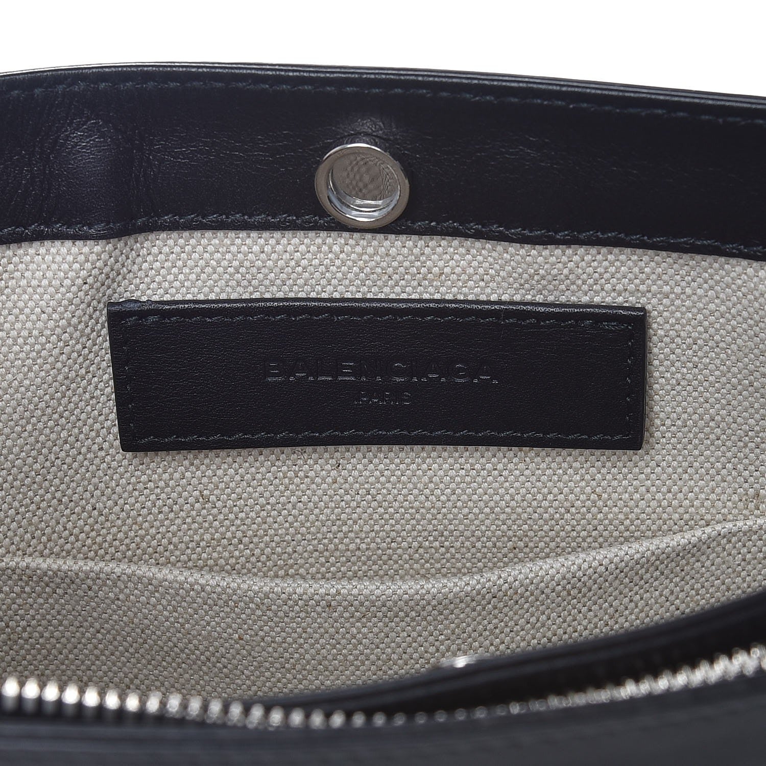 Balenciaga Cotton Canvas Pochette Crossbody Bag Black 7 of 9