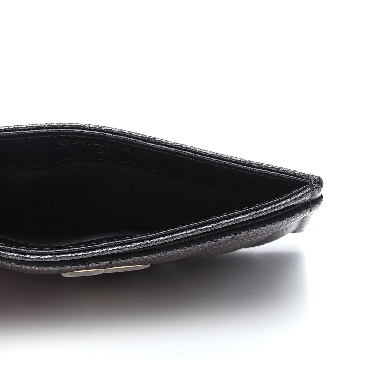 Chanel Iridescent Caviar Quilted Card Holder Black 5 of 8