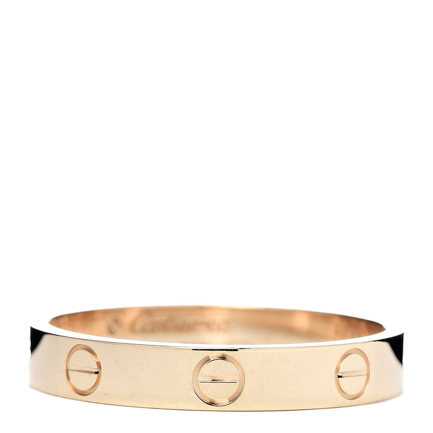 18K Yellow Gold 3.5mm LOVE Wedding Band Ring 60 9