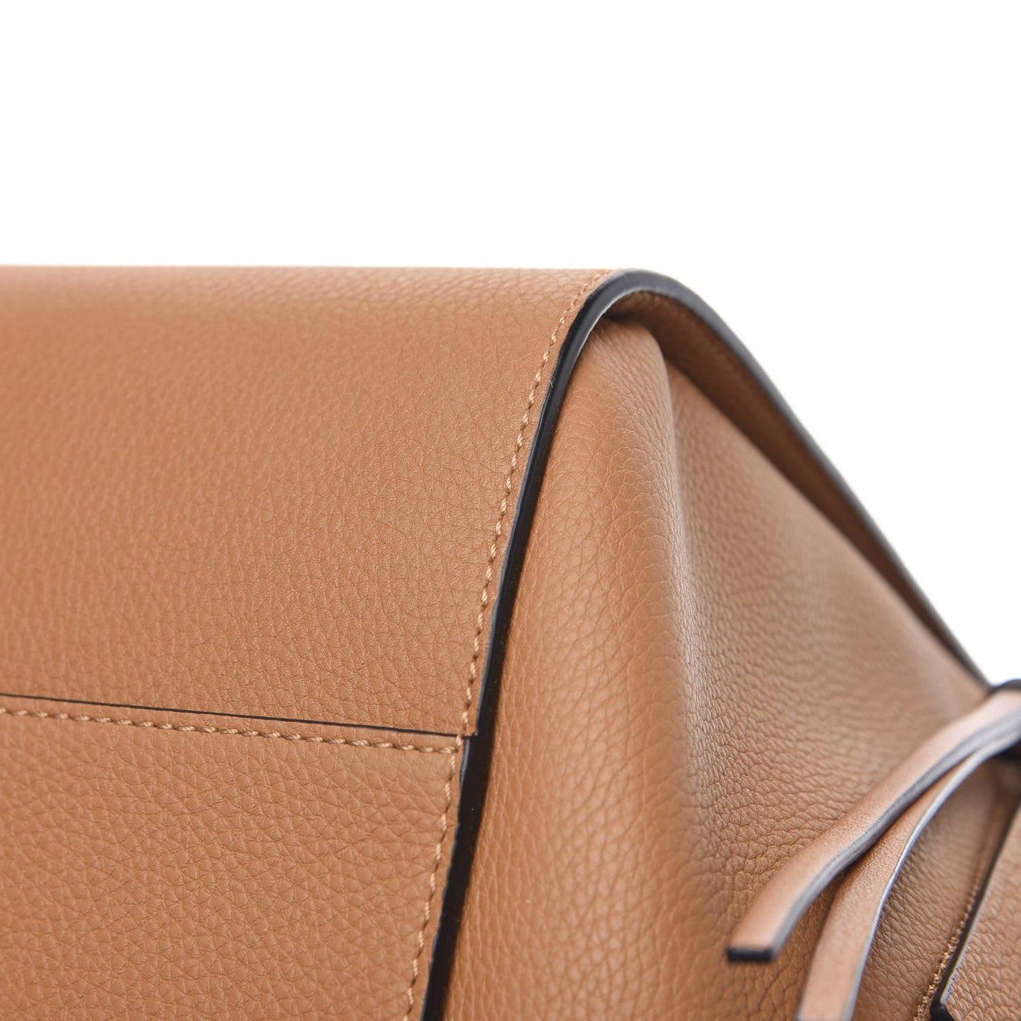 Grained Calfskin Small Hammock Shoulder Bag Tan