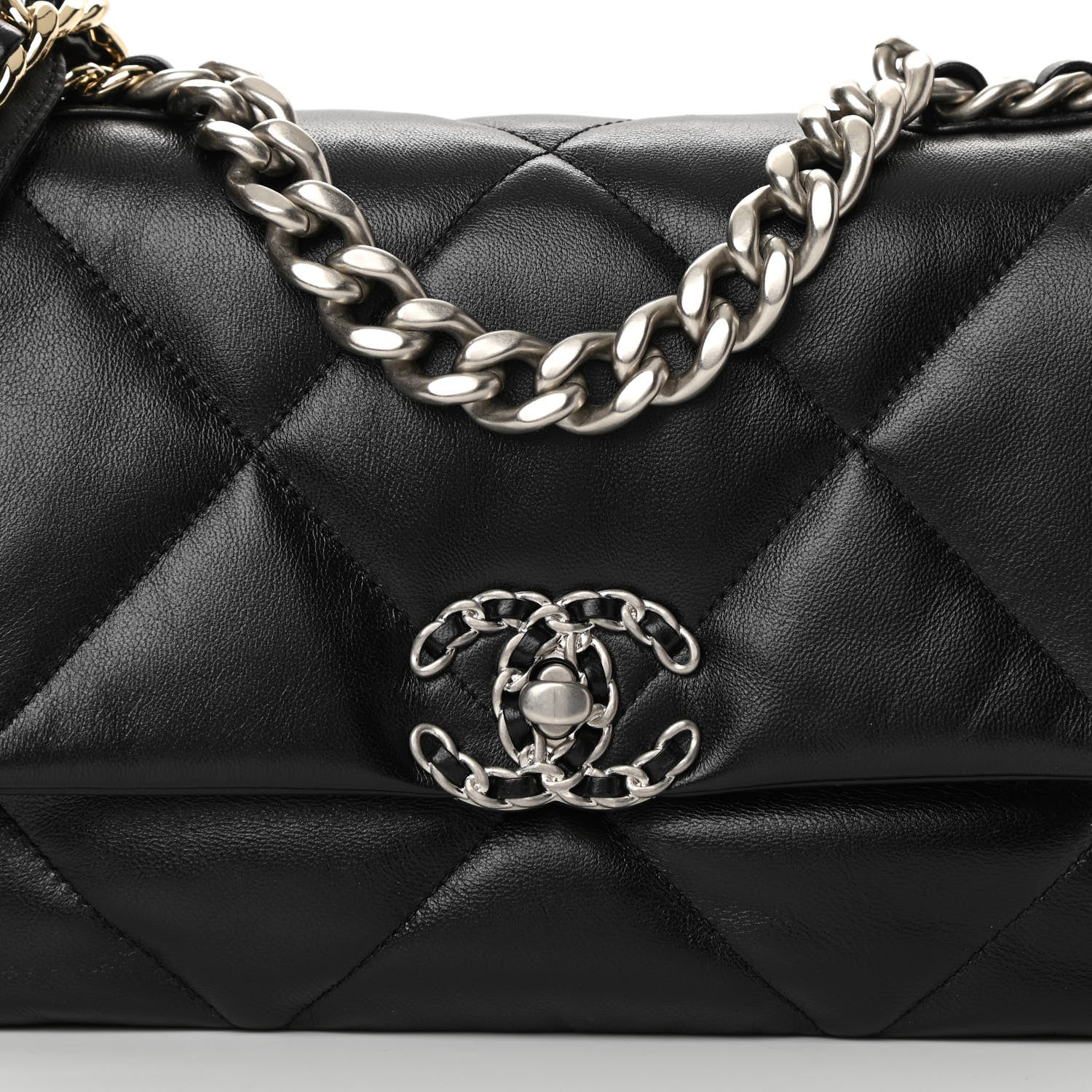Chanel Lambskin Quilted Medium Chanel 19 Flap Black 8 of 13