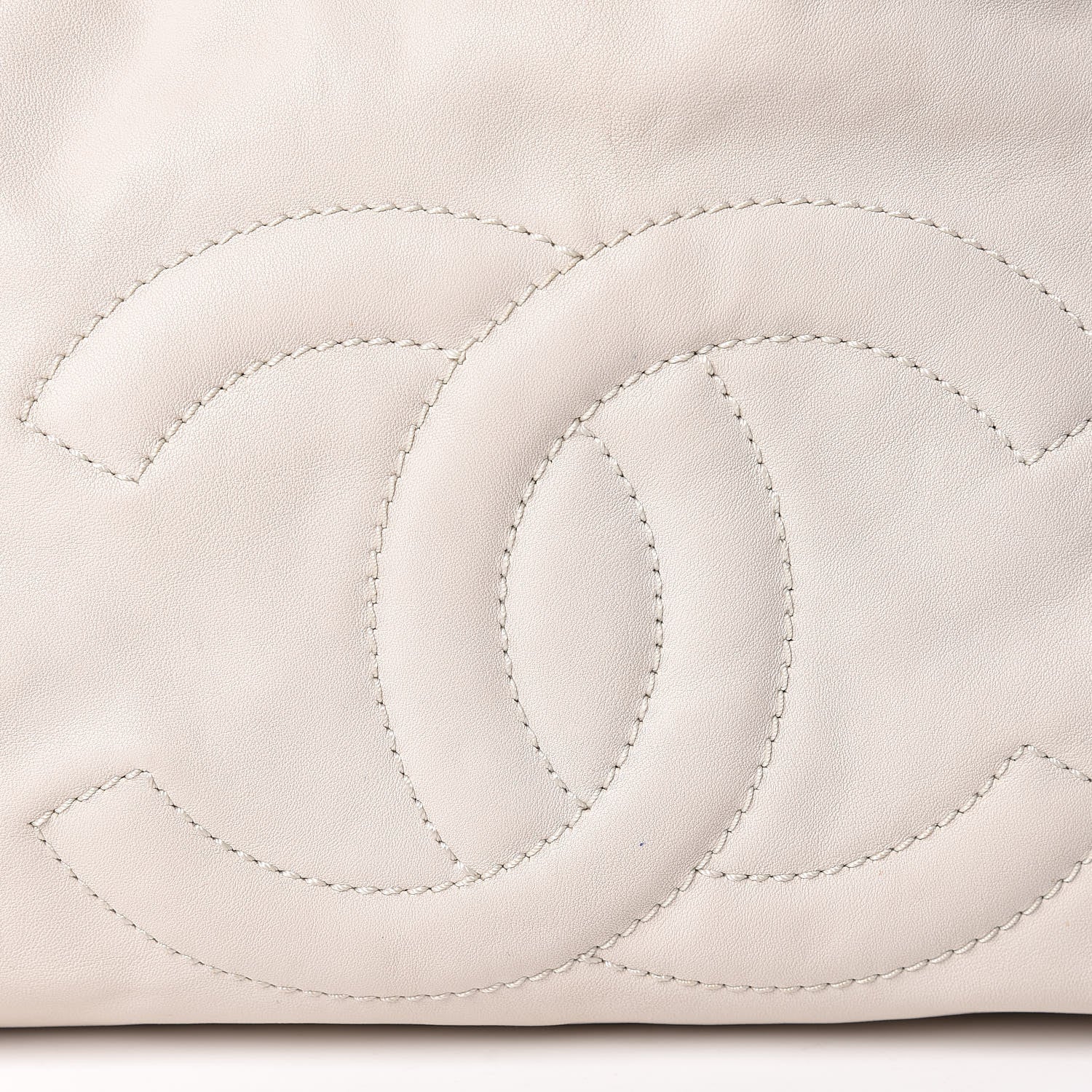 Chanel Calfskin Large East West Modern Chain Tote White 8 of 15
