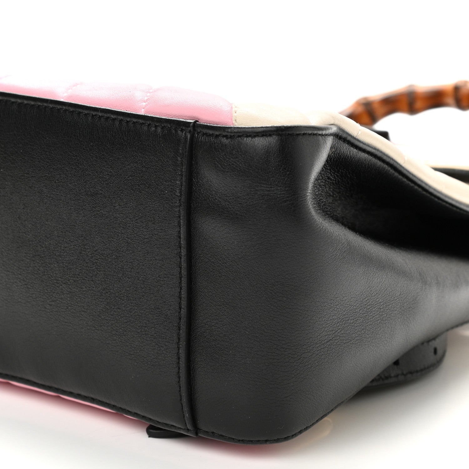 Gucci Calfskin Bamboo Trapuntata Queen Margaret Backpack Blue Agata Hibiscus Red Mystic White Sugar Pink 10 of 11