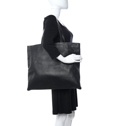 Saint Laurent Calfskin Large Shopper Tote Black 2 of 11