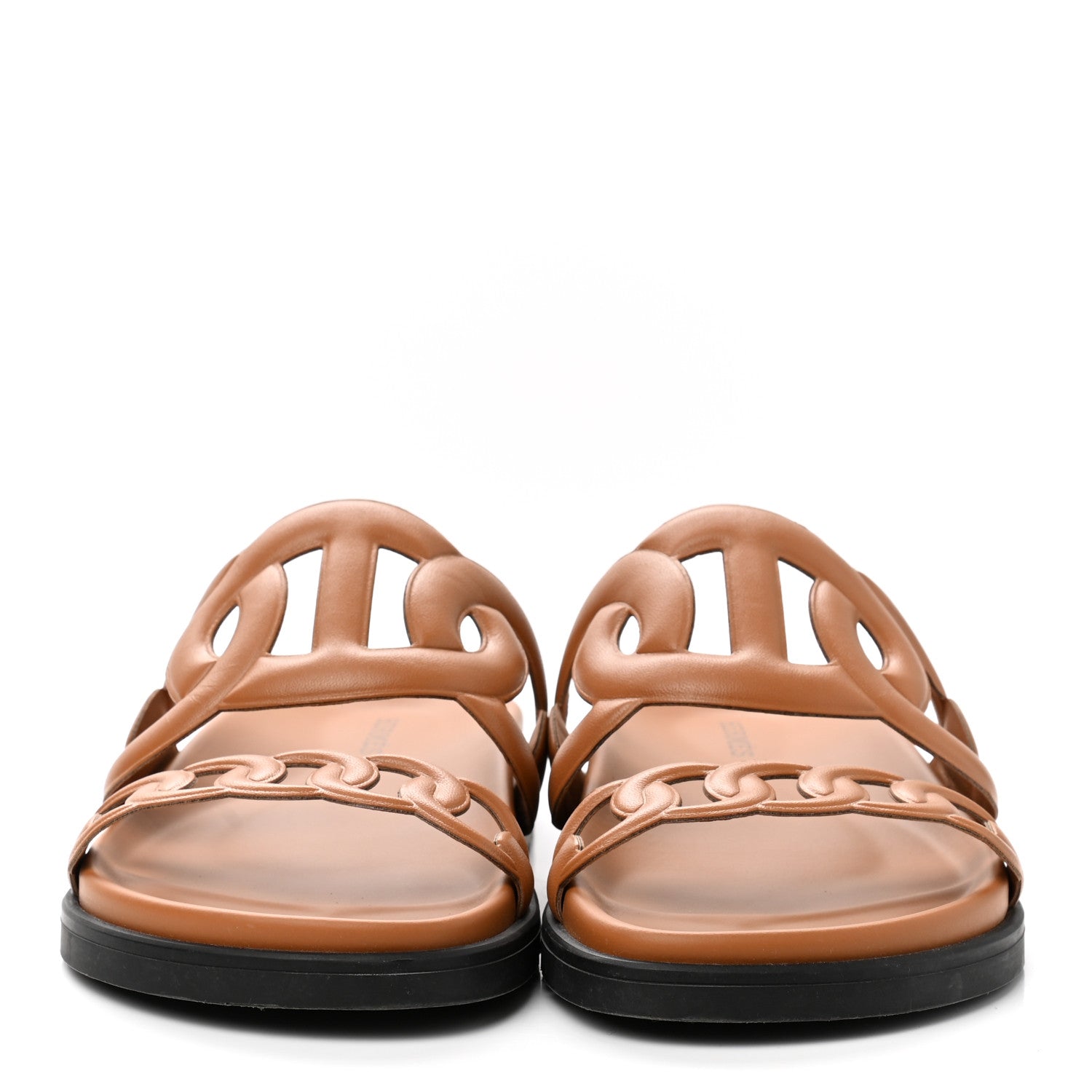 Hermes Nappa Extra Sandals 37 Naturel 2 of 11