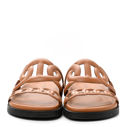 Hermes Nappa Extra Sandals 37 Naturel 2 of 11
