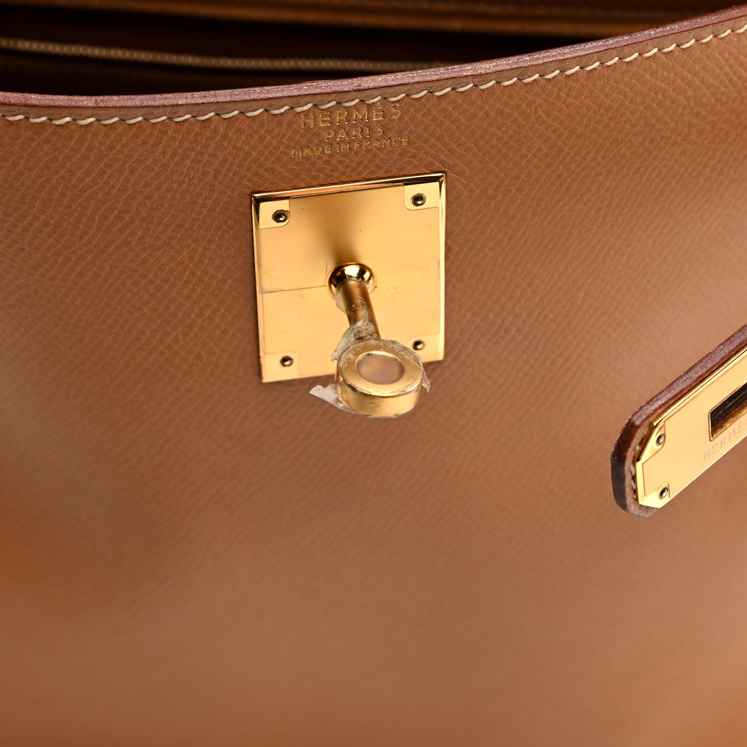 Hermes Courchevel Kelly Retourne 32 Gold 6 of 10