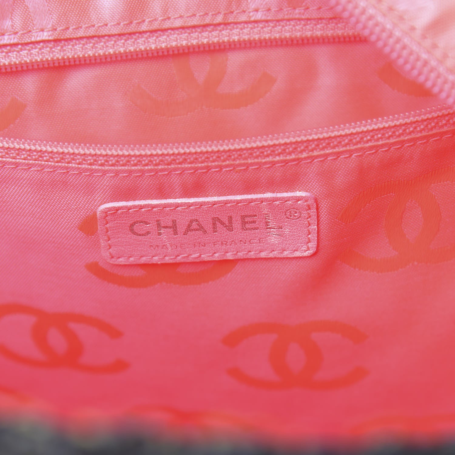 Chanel Tweed Quilted Large Cambon Tote Blue 6 of 10