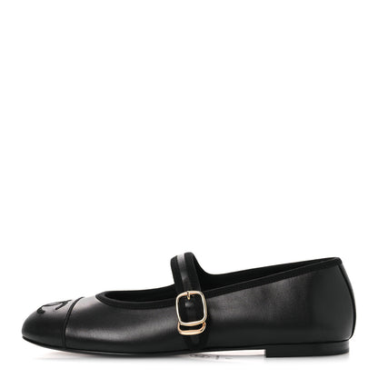 Chanel Lambskin Mary Jane Flats 37 Black 1 of 11