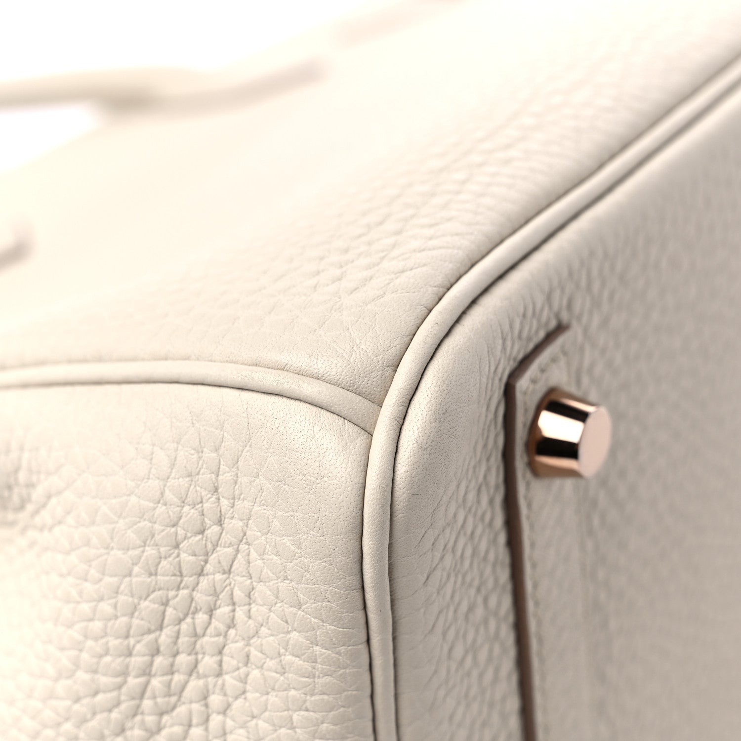 Hermes Taurillon Clemence Birkin 30 Craie 10 of 12