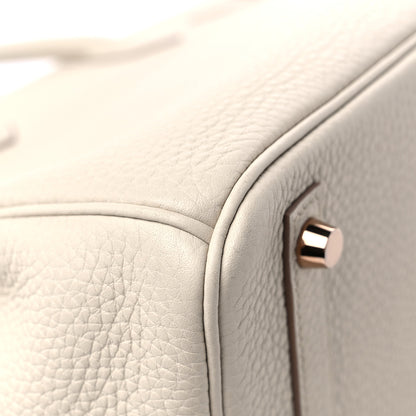 Hermes Taurillon Clemence Birkin 30 Craie 10 of 12