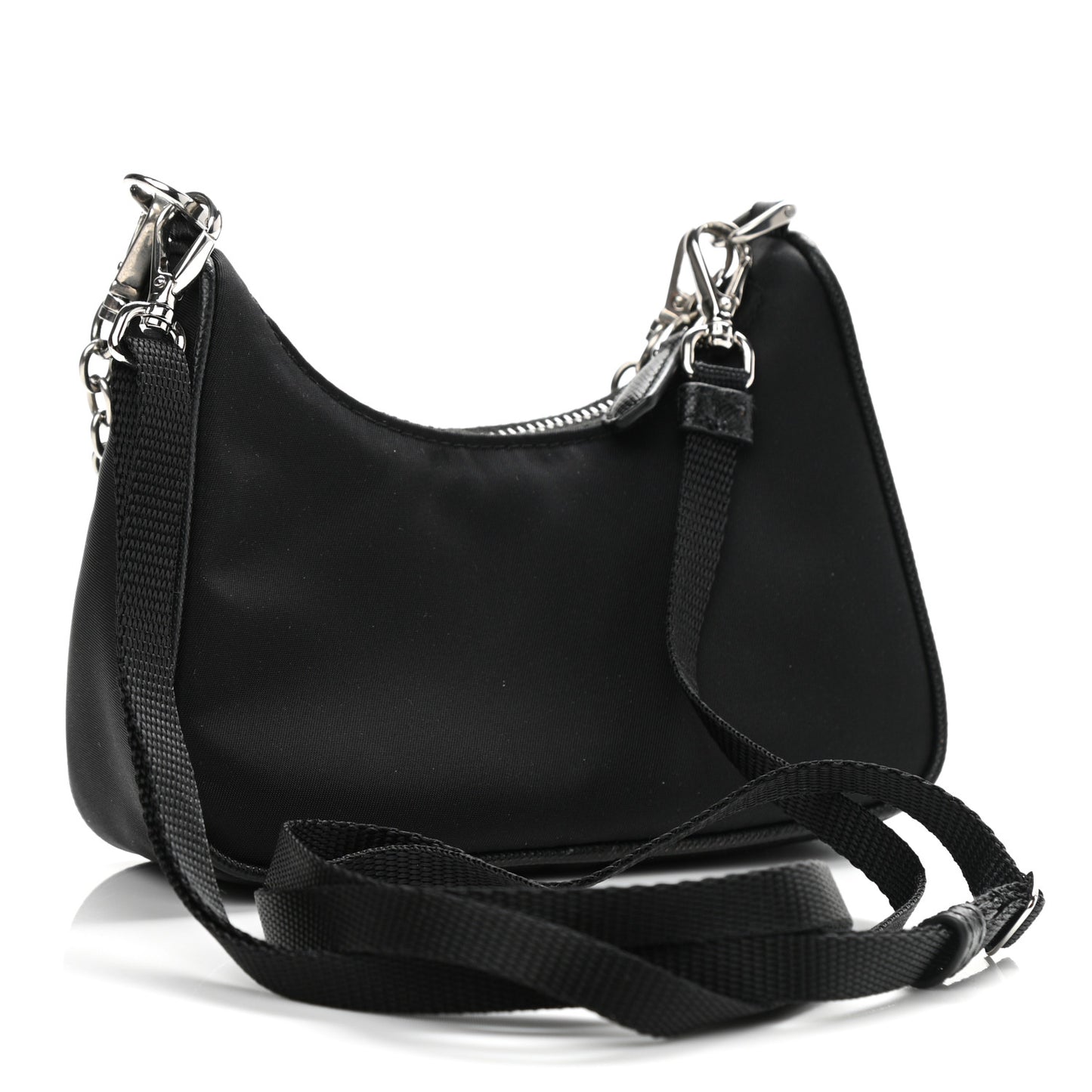 Tessuto Nylon Mini Re-Edition 2000 Shoulder Bag Black