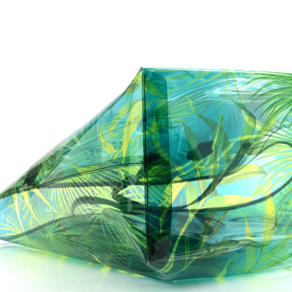 Versace PVC Jungle Printed Tote Green Black Multicolor 9 of 11
