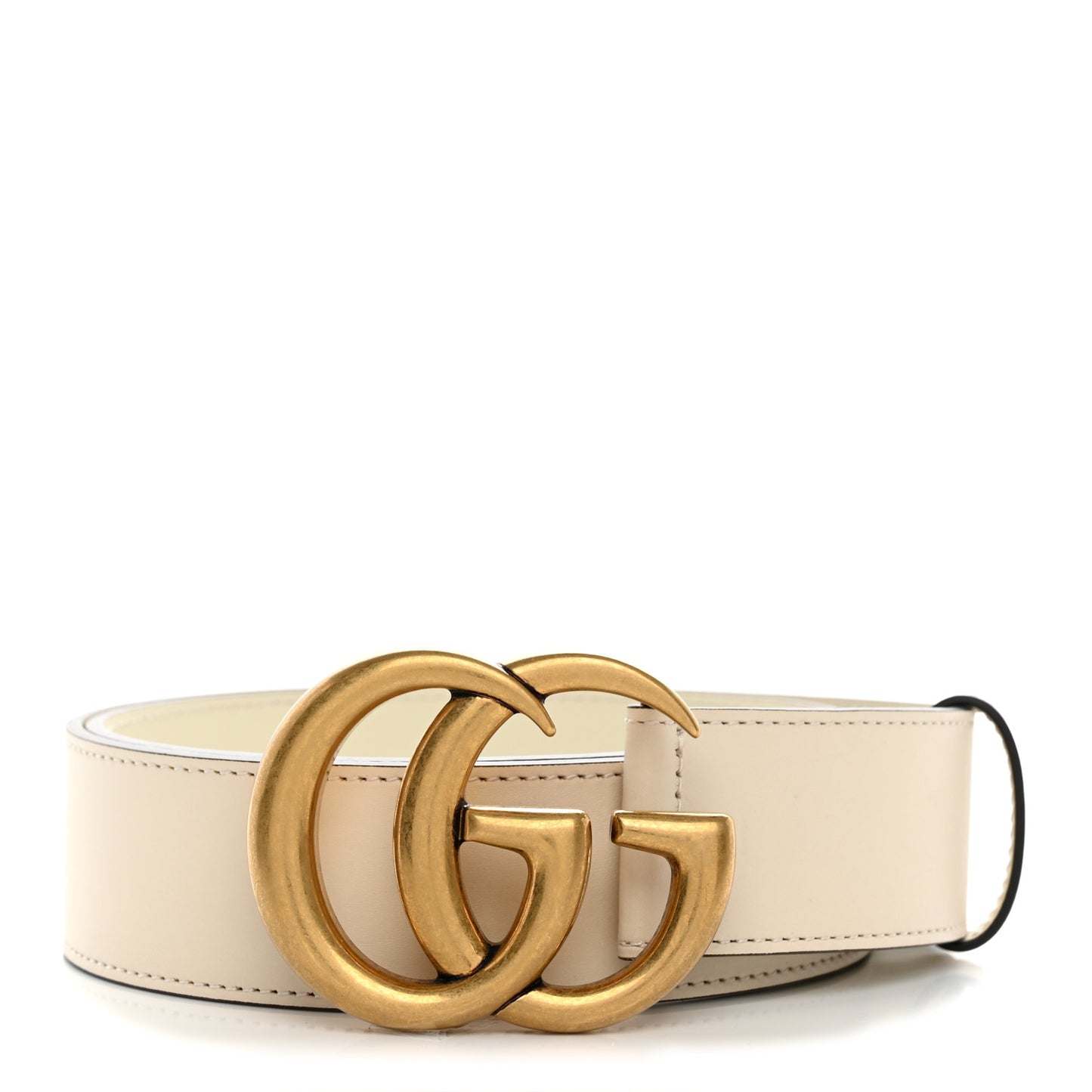Calfskin Double G 40mm Belt 80 32 Mystic White