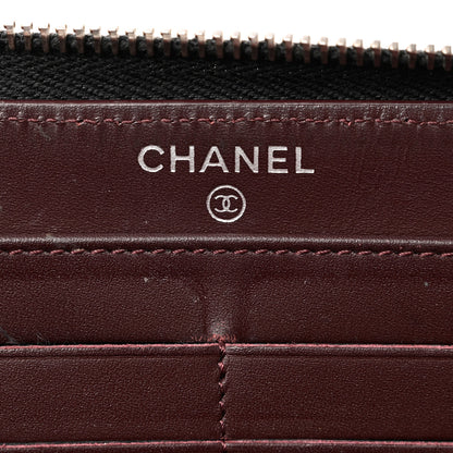 Chanel Caviar Quilted Large Gusset Zip Around Wallet Black 5 of 13
