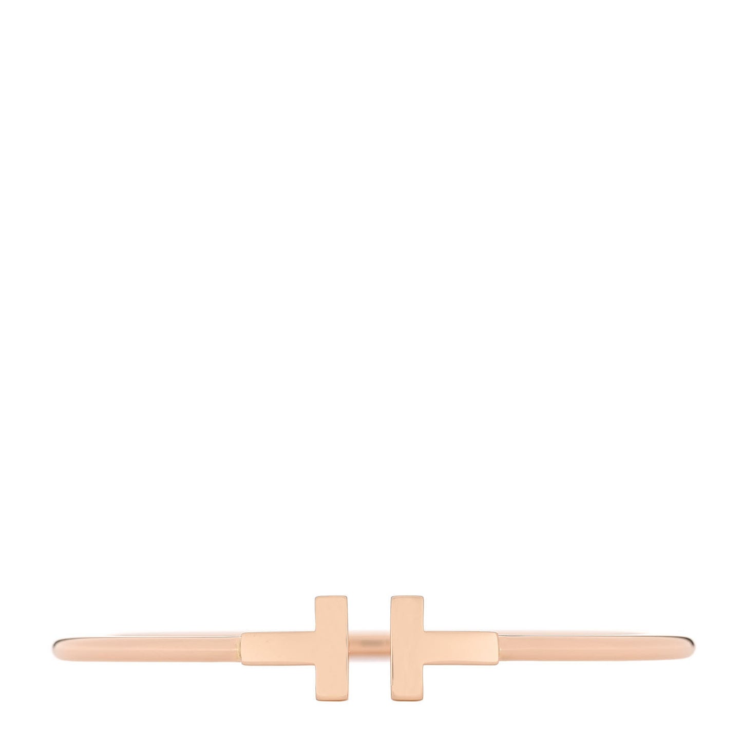 18K Rose Gold T Wire Bracelet