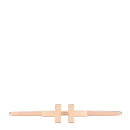 Tiffany 18K Rose Gold T Wire Bracelet 1 of 3