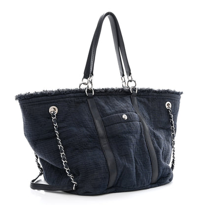 Chanel Canvas Medium Double Face Tote Navy 13 of 18
