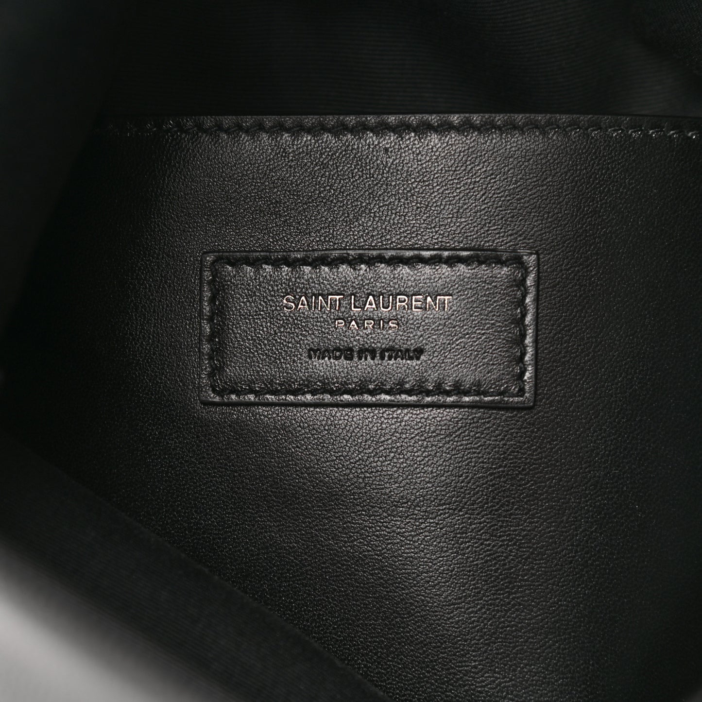Grain De Poudre West Hollywood Monogram Fold Over Clutch Black
