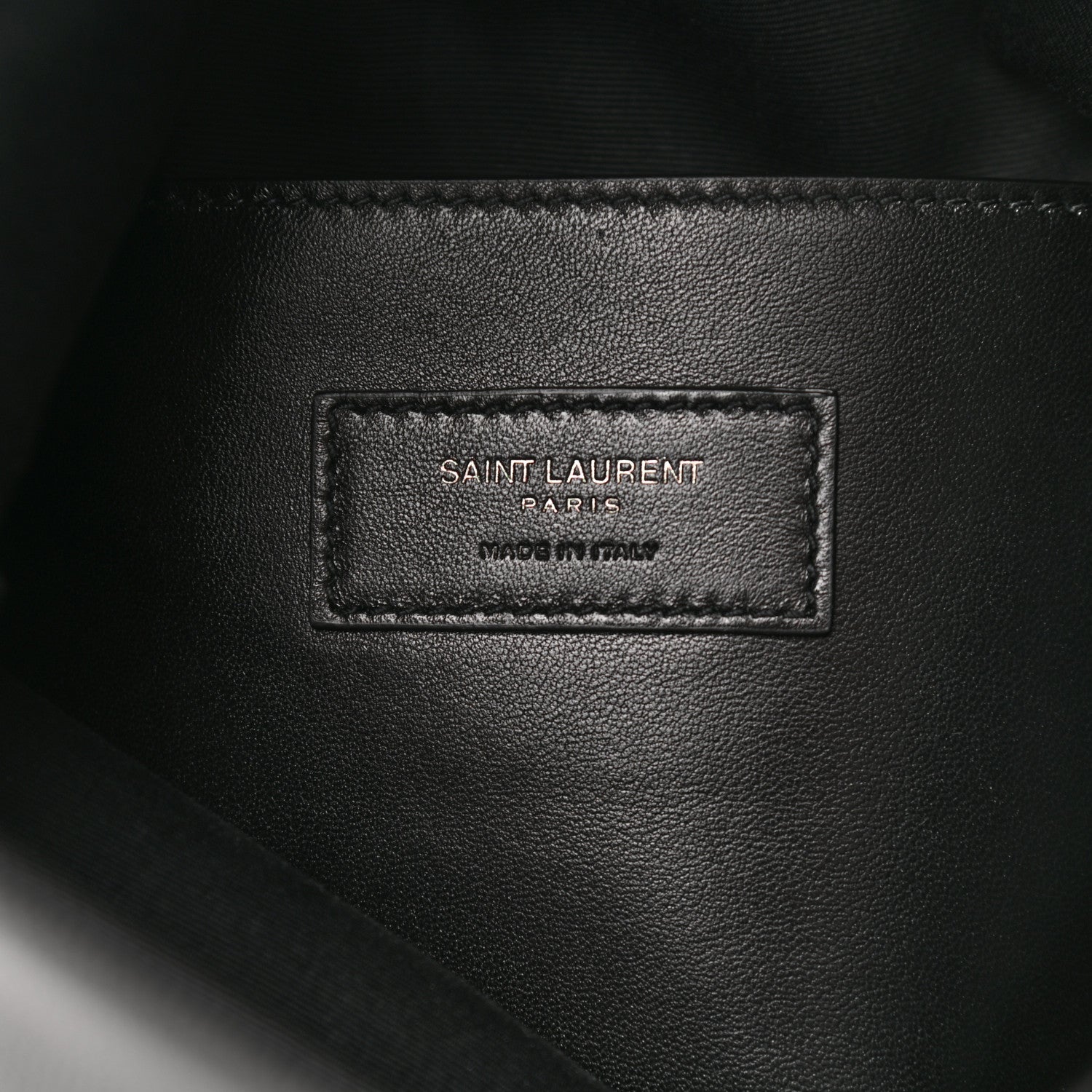 Saint Laurent Grain De Poudre West Hollywood Monogram Fold Over Clutch Black 6 of 8