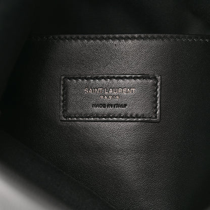 Saint Laurent Grain De Poudre West Hollywood Monogram Fold Over Clutch Black 6 of 8