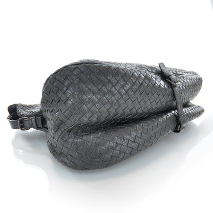 Bottega Veneta Woven Goatskin Matita East West Belly Bag Nero 4 of 7