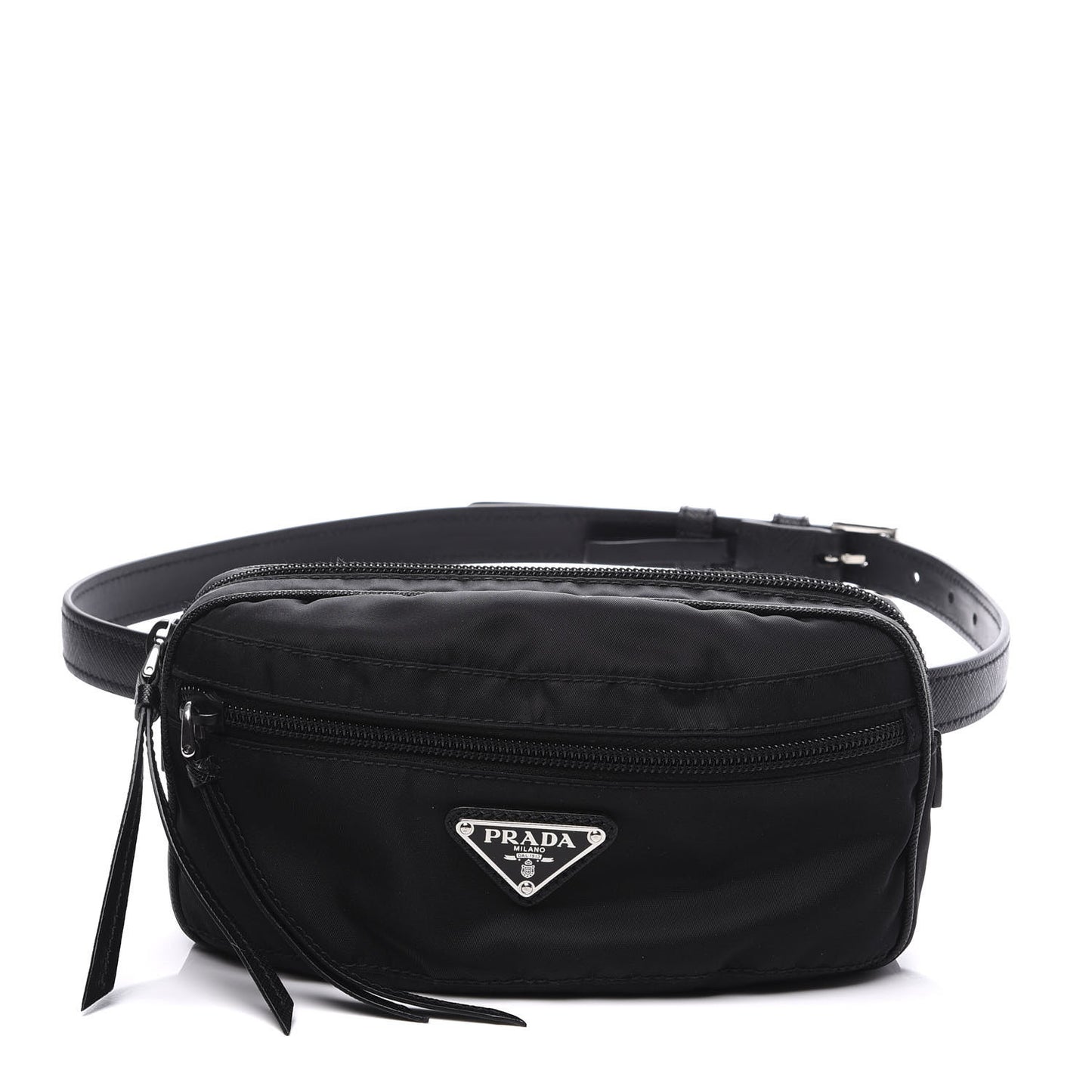 Tessuto Nylon Saffiano Belt Bag Blue