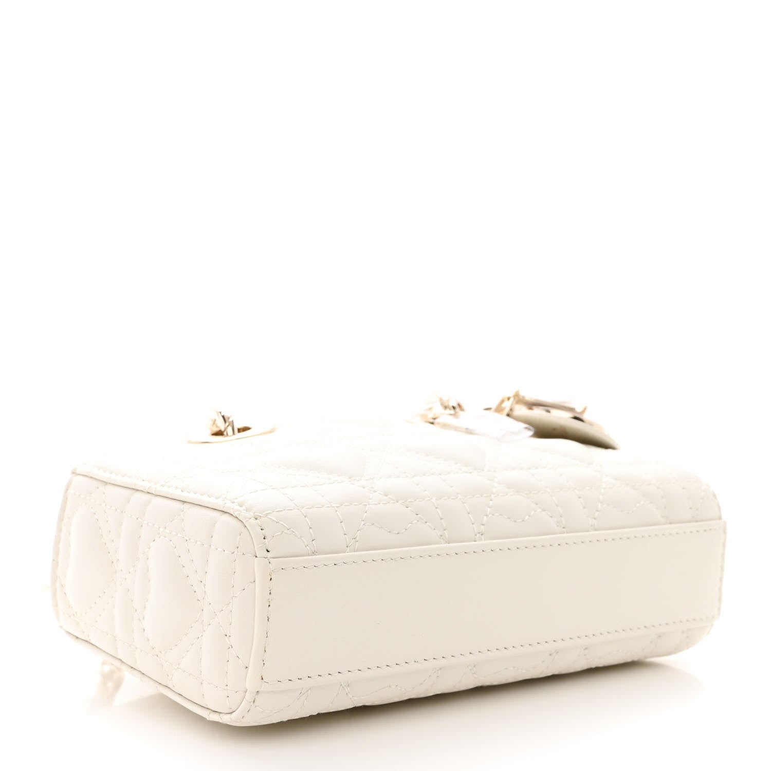 Christian Dior Lambskin Cannage Dioramour Micro Lady D-Joy Latte 4 of 11