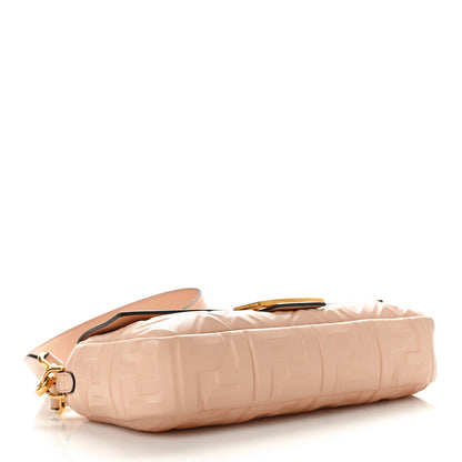 Fendi Nappa FF 1974 Embossed Baguette Rosa Quarzo 4 of 12