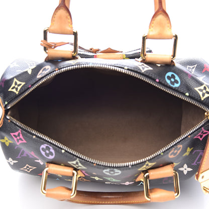 Louis Vuitton Monogram Multicolor Speedy 30 Black 5 of 12